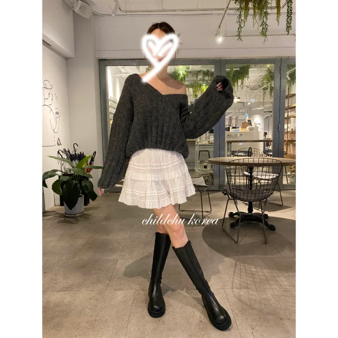 0911 韓國空運❣️正韓 韓妞款 素面側彈性帶切爾西帥氣高筒拉鍊長靴